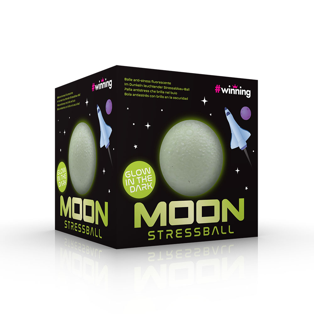 88360 Moon Glow in the Dark Stress Ball - Packaging