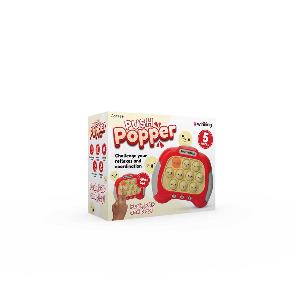 Push Popper Game - Red - #winning, Games - The Source Wholesale
